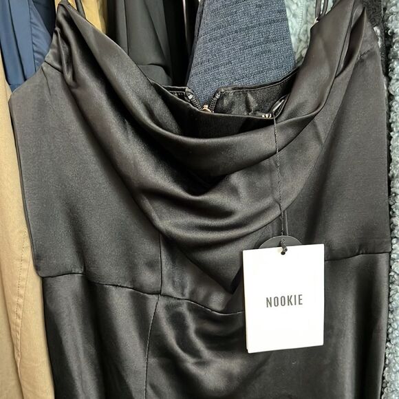 Nookie Dream Draped Gown Medium in Black $299 - Picture 6 of 11